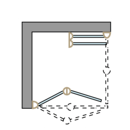 Folding swing door