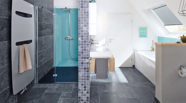 Fortuna shower in modern bathroom as a niche version