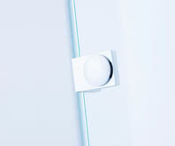Beryll shower, detail view of the hinge