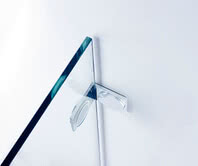 Beryll shower with matching hinge, interior view