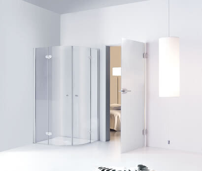 Spinell Plus shower, quadrant model with wall profile