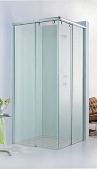 Dusche Topas teilgerahmt als Eckeinstieg