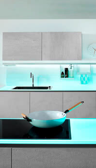 SPRINZ worktop with LED lighting