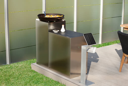 SPRINZ Sichtschutz aus Glas mit Pfostensystem Premium
