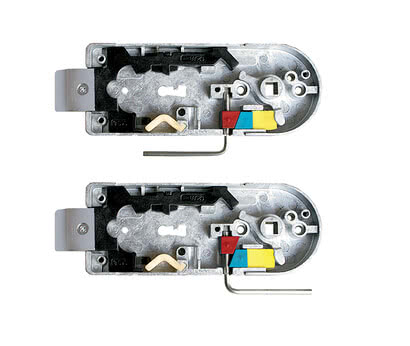 Top: Maximum handle resistance; Bottom: Minimal handle resistance