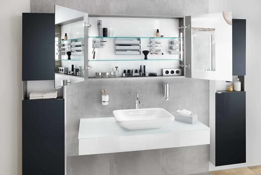 SPRINZ Spiegelschrank Silver-Line