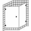 Four-sided shower site access