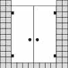 Niche solution with two doors