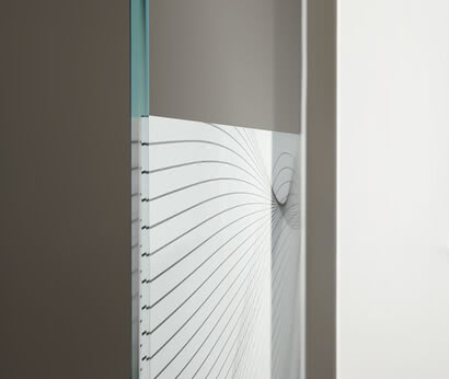 Walk-in Dusche ColorStar Detail Verbundglas