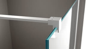 Walk-in Dusche ColorStar Haltestange Glasanbindung