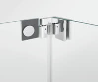 Glass shower Walk-in Plus raise-and-lower swing fitting