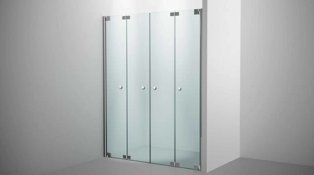 Omega Plus shower, niche solution model with folding door