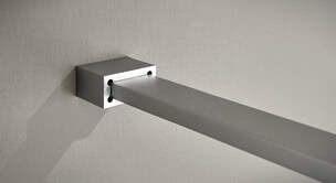 Walk-in Dusche ColorStar Haltestange Wandanbindung