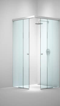 Tansa Four-sided shower solution with corner access
