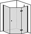 BS-Dusche fünfeck