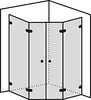 Spinell Plus fünfeck-dusche mit zwei Türen
