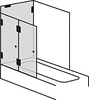 XXL bath attachment with two folding parts