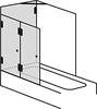 XXL bath attachment with two folding parts