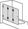 XXL bath attachment consisting of three parts