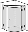 XXL quadrant shower