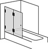 XXL bath attachment with two parts