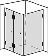 XXl side entry with two folding doors