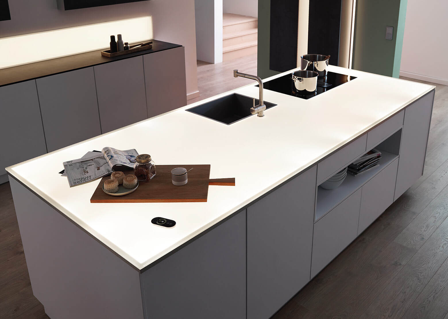 Worktop with LED by SPRINZ
