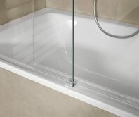 From the bathtub to the shower cubicle with the Tansa as a bathtub solution.