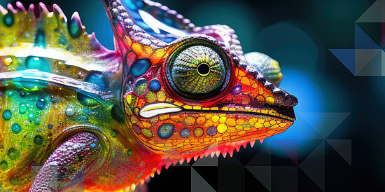 Farbenfrohes Chameleon