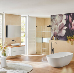 Badezimmer aus einer Hand